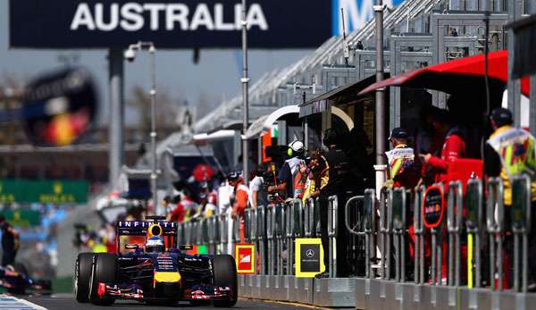 Sebastian Vettel fuhr in Melbourne erstmals konstant mit dem RB10 von Red Bull
