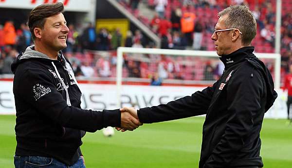 Am Montag kommt es erneut zum Aufeiandertreffen der Trainern Runjaic und Stöger (v.l.n.r.)