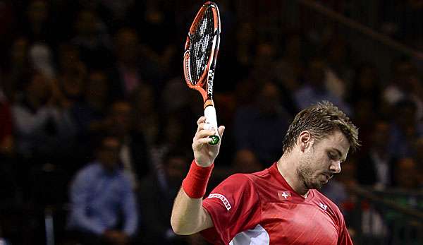 Stanislas Wawrinka musste sich Andrej Golubjew in vier Sätzen geschlagen geben