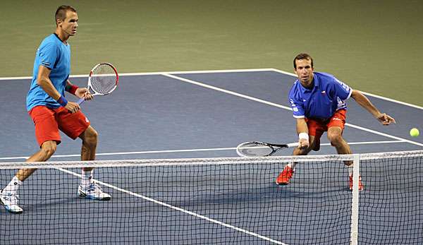 Starkes Doppel: Lukas Rosol (l.) und Radek Stepanek bezwangen Japan