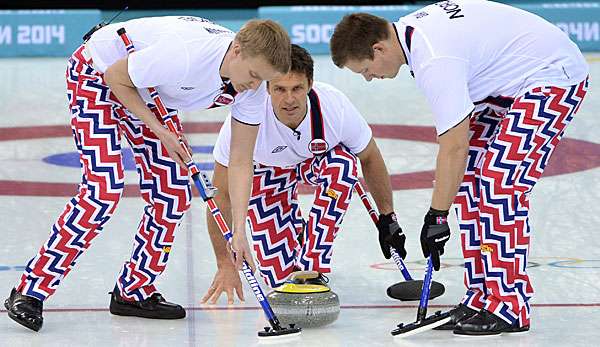 Norwegens Spieler um Skip Thomas Ulsrud sind bekannt für ihre bunten Outfits