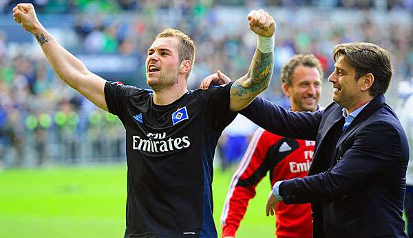 Der eine könnte gehen, der andere könnte fliegen: Pierre-Michel Lasogga (l.) und Oliver Kreuzer