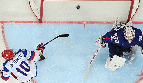 Wieder ein Tor: Viktor Tikhonov brachte es auf acht WM-Treffer 