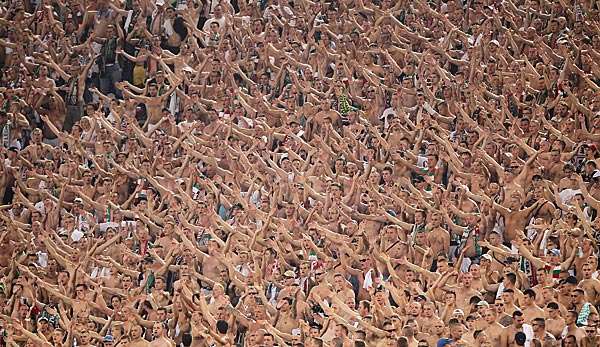 Die Fans feierten mit der Mannschaft den Titel