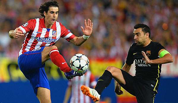 Tiago (l.) konnte sich mit Atletico die Meisterschaft der Primera Division sichern