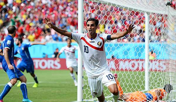 Bryan Ruiz schoss Costa Rica sensationell gegen Italien ins Achtelfinale