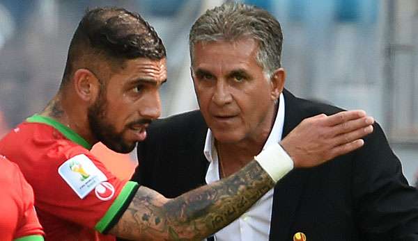 Ashkan Dejagah und Trainer Carlos Queiroz wollen ins Achtelfinale