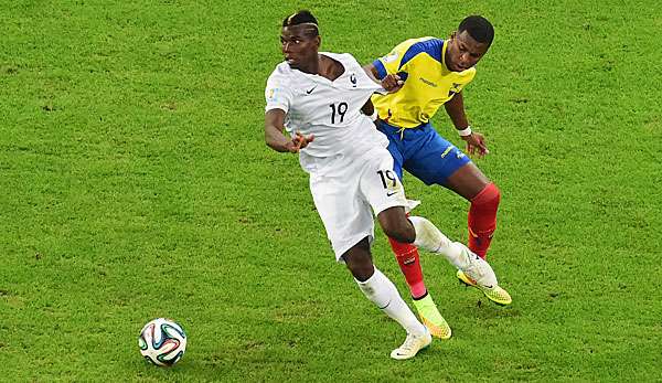 Hier geblieben: Ecuador staubte gegen den französischen Jungbrunnen um Paul Pogba einen Punkt ab