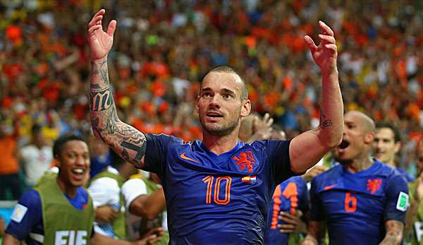 Wesley Sneijder ist mit 15 WM-Einsätzen Rekordspieler der Niederlande