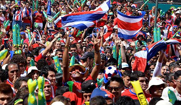 Beim Public Viewing in Costa Ricas Hauptstadt San Jose gab es mehrere Verletzte 