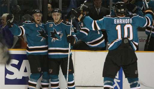 Christian Ehrhoff durfte erneut mit San Jose jubeln