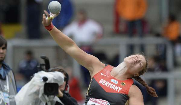 Christina Schwanitz belegte beim Meeting in Monaco den zweiten Platz