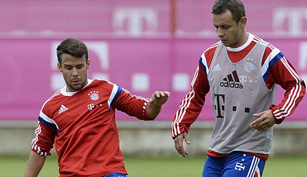 In Rafinha (r.) hat Bernat (l.) schon einen guten Freund gefunden