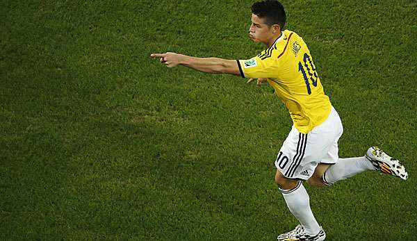 James Rodriguez scheiterte mit Kolumbien im Viertelfinale gegen Brasilien