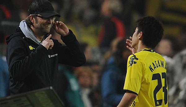 Wieder vereint: Jürgen Klopp und Shinji Kagawa