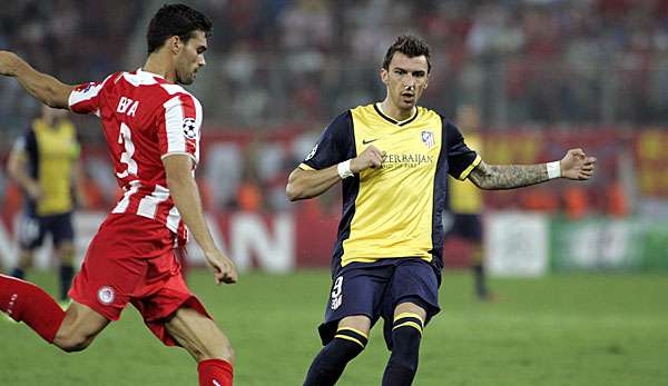 Trotz Verletzung spielte Mario Mandzukic gegen Piräus 90 Minuten durch