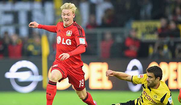 Julian Brandt ist wieder ins Training der Werkself eingestiegen