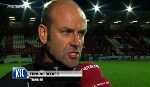 KSC-Coach Ede Becker war nach dem Spiel gegen Dortmund ratlos