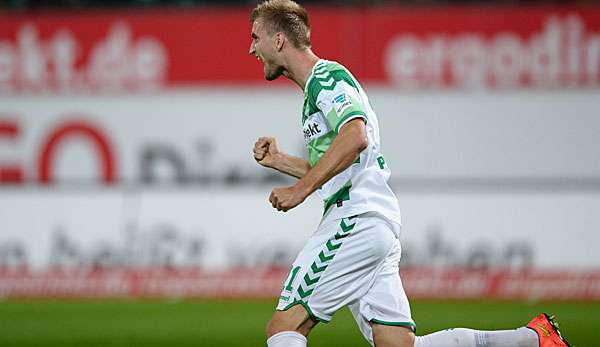 Kacper Przybylko hat Greuther Fürth zum Sieg geschossen