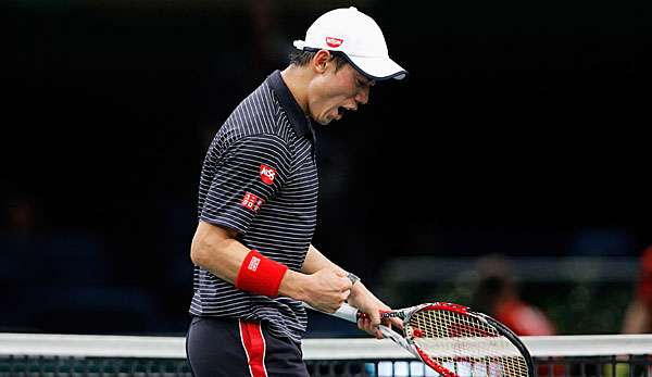 Kei Nishikori zog als erster Asiate überhaupt in das Feld der besten acht ein