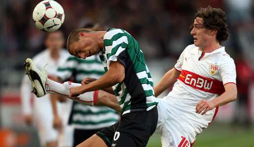 Vor seinem Comeback in der ersten Mannschaft des VfB erlitt Rudy (r.) einen Kahnbeinbruch