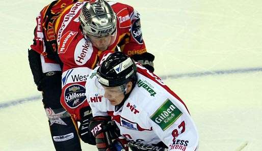 Andre Schietzold (r.) verlässt die DEG Metro Stars in Richtung Heilbronn