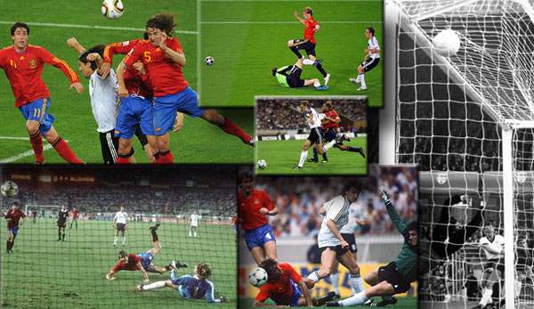 Deutschland - Spanien historisch: von Emmerich über Zickler und Völler bis Puyol und Torres 