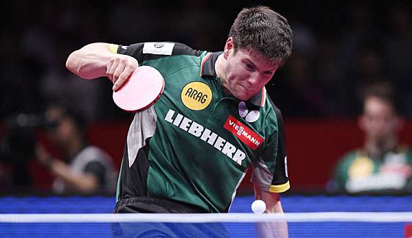 Dimitrij Ovtcharov  muss sich im Finale dem Japaner Jun Mizutani geschlagen geben