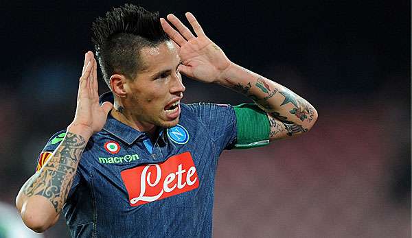 Marek Hamsik soll im Visier von Arsenal sein, Napoli-Coach Rafa Benitez ist anscheinend unzufrieden