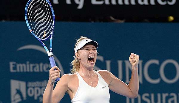 Maria Sharapova hat das Finale in Brisbane gegen Ana Ivanovic gewonnen