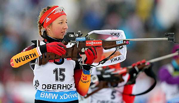Das DSV-Quartett um Franziska Preuß landete in Ruhpolding auf Platz drei
