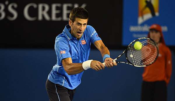 Novak Djokovic ließ sich von Gilles Muller nicht beirren und steht im Viertelfinale