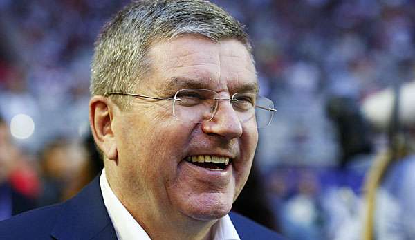 IOC-Chef Thomas Bach dankt der brasilianischen Staatspräsidentin Dilma Rousseff