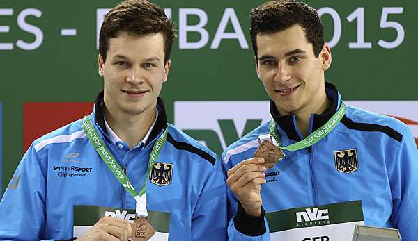 Patrick Hausding und Stephan Feck wurden Dritte vom 3-m-Brett