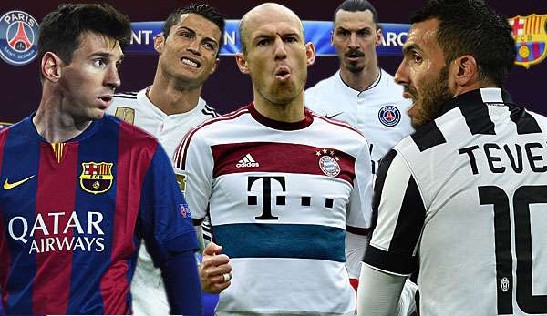 Messi, Ronaldo, Robben, Ibrahimovic und Tevez hoffen auf das Weiterkommen ins Halbfinale