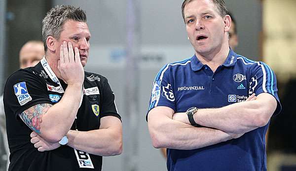 Treffen zum wiederholten Male zum Top-Spiel aufeinander: Nikolaj Jacobsen und Alfred Gislason
