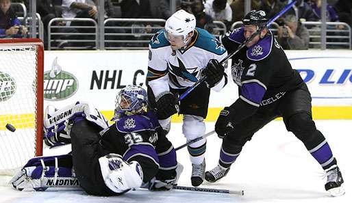 Die San Jose Sharks mussten gegen Los Angeles hart um ihren 25. Sieg kämpfen