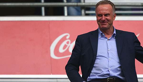 Glücklich nach dem Halbfinal-Einzug: FCB-Boss Rummenigge