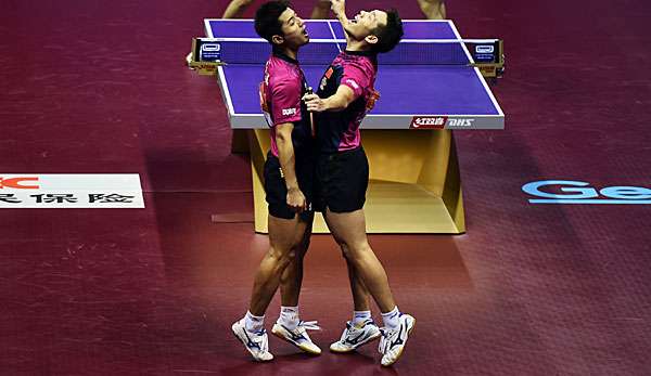 Xu Xin und Zhang Jike konnten ihrer Favoritenrolle gerecht werden