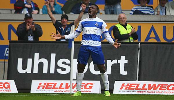 Kingsley Onuegbu erzielte den Führungstreffer für die Zebras aus Duisburg