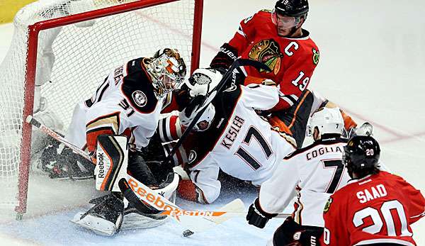 Ducks-Goalie Frederik Andersen hatte einiges zu tun