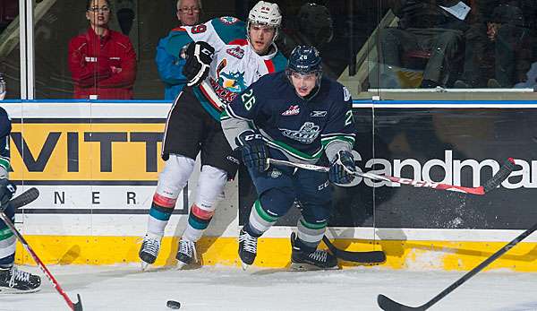 Leon Draisaitl (l.) erlebt bei den Kelowna Rockets einen wahren Aufwind 
