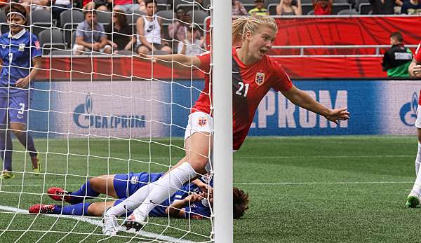 Ex-Potsdamerin Ada Hegerberg setzte den Schlusspunkt unter den 4:0-Erfolg der Skandinavier 