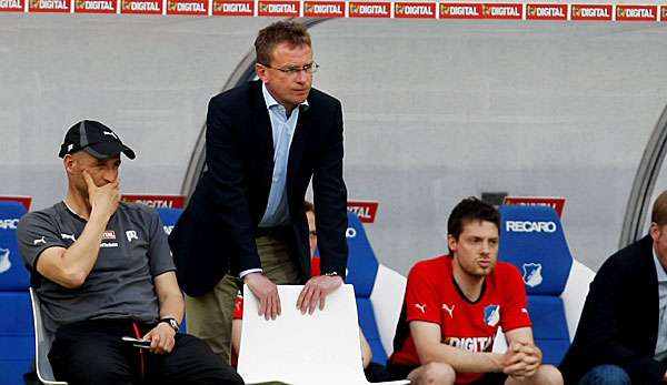 Peter Zeidler (l.) war in Hoffenheim Ralf Rangnicks Co-Trainer