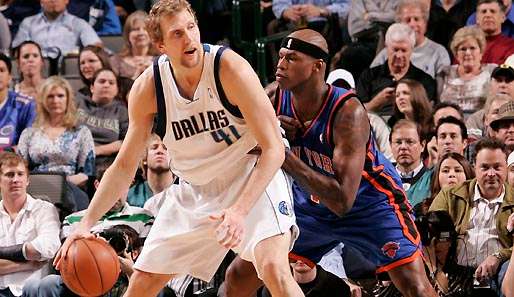 Dirk Nowitzki trat gegen die Knicks als Passgeber in Erscheinung