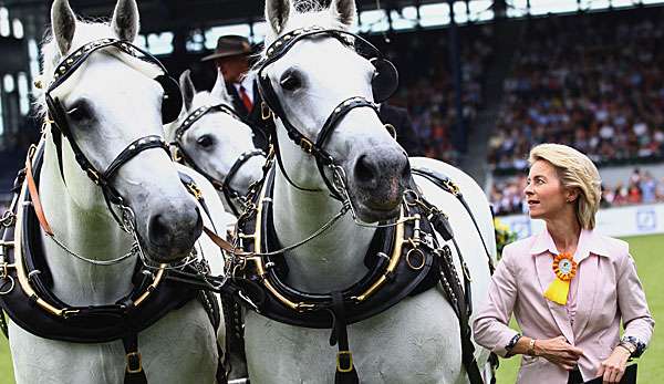 Von der Leyen ist des Öfteren bei Reitsportevents in Aachen zu Gast