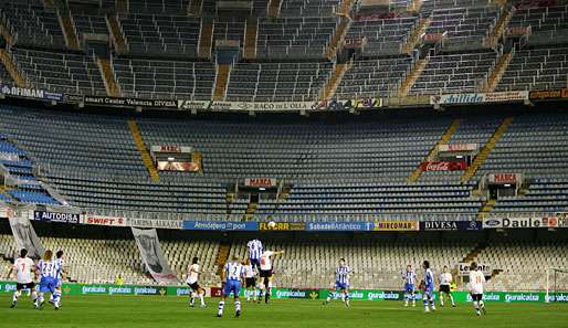 Das Mestalla-Stadion in Valencia: Dem Klub droht der Konkurs