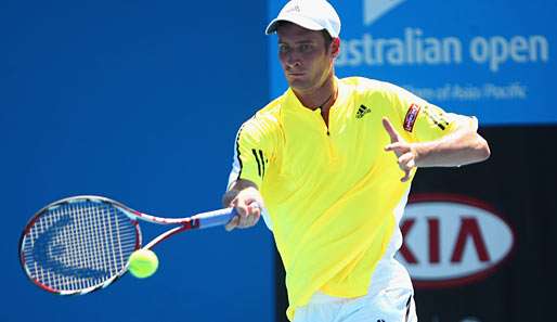 Florian Mayer ist zum 6. Mal in Melbourne dabei. Bestes Resultat: 3. Runde (2007)