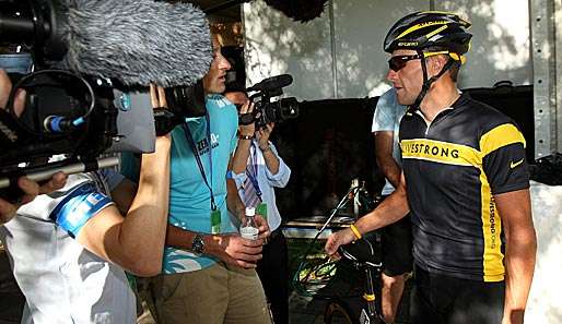 Rückkehrer Lance Armstrong steht bei den australischen Medien ständig im Fokus