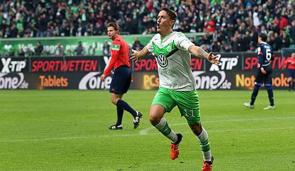 Max Kruse sorgte mit seinem Dreierpack quasi im Alleingang für ein Torspektakel in Wolfsburg